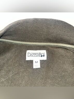 Excellent Preloved Condition DapperBoi Men's Sweater Jacket - Hunter Green